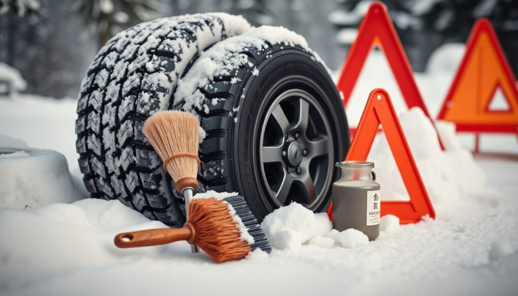 吹雪やアイスバーンが発生する時の運転の注意点