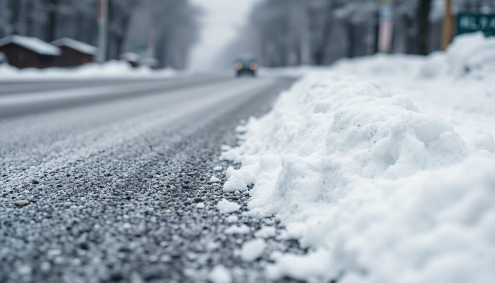 積雪時における除雪作業の状況