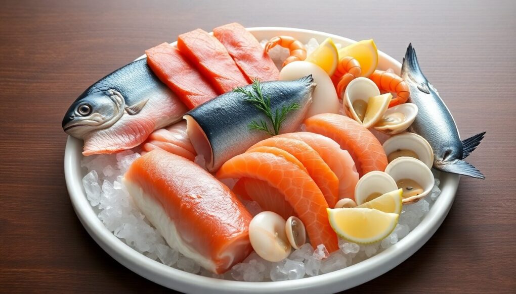 お土産に鮮度抜群の魚介類