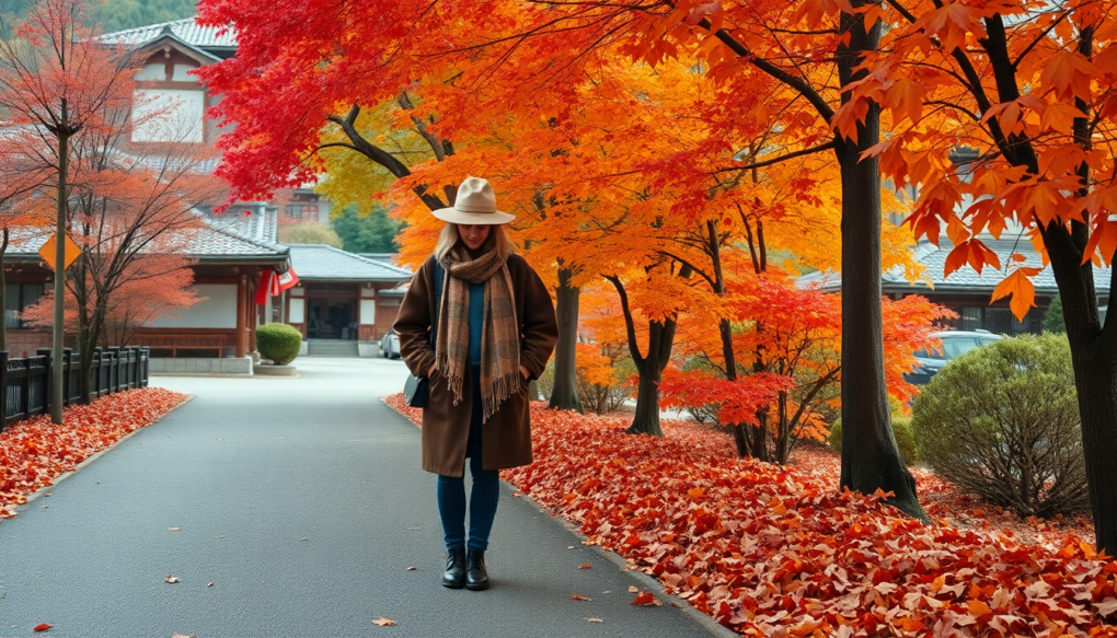 秋の猿ヶ京温泉の服装と紅葉狩りコーデ