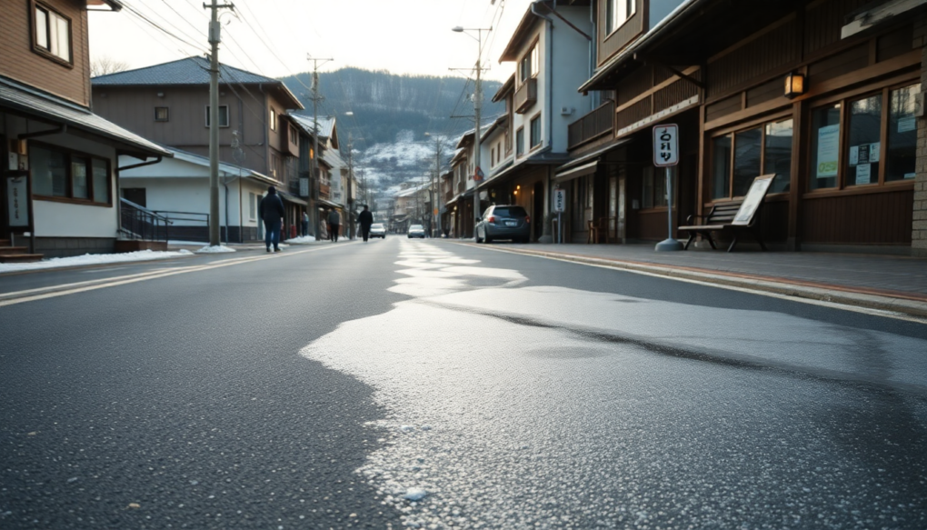 朝晩の厳しい冷え込みによる路面悪化への対策