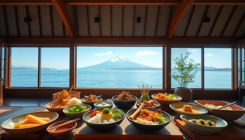雲見温泉川端荘のブログから見えた！料理と富士山の絶景