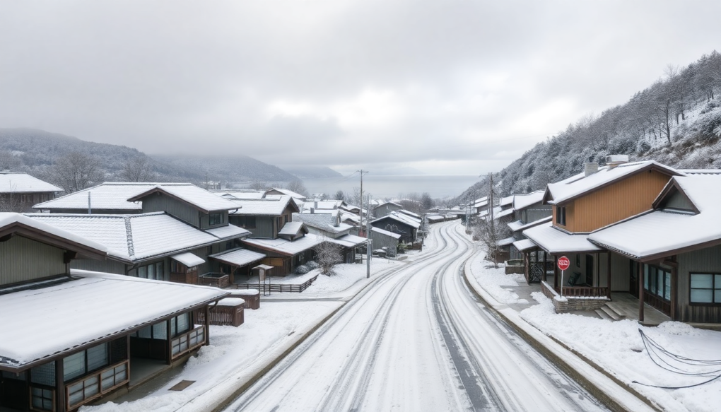 瀬波温泉の積雪状況と現地のリアルタイム天気